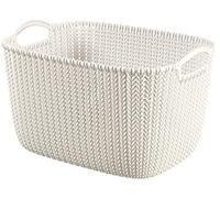 Curver Knit Cesta Rettangolare L - 19 Lt - 40X28X23H Bianco
