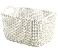Curver Knit Cesta Rettangolare S - 8 Lt - 30X22X17H Bianco
