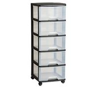 Curver Portaoggetti (5 x 20L) nero