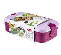Curver Lunchbox mit Besteck Lunch Box, Lilla, 23.5 x 13.5 x 6.3 cm