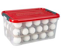 Curver | Scatola di Natale 50 L con coperchio Christmas Box, Rosso, 60 x 40 x 29 cm, Plastica