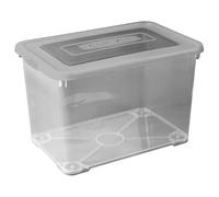 CURVER - Scatola Handy, 65 l, con Coperchio, Colore: Grigio Fumo