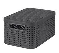 Curver Scatola portaoggetti, polipropilene, antracite, 29 x 20 x 14 cm