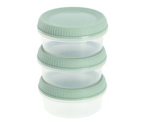 Curver Smart To Go Eco Line Set di 3 contenitori per salse, 3 x 0,15 L, verde...
