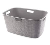 CURVER Softex 45L - Contenitore per biancheria da letto, design elegante, leggero e pratico, 70% riciclato, 59 x 39 x 27 cm, colore: tortora