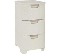 Curver Style - Torre per cassetti, 37,8 x 32,8 x 60 cm, colore: crema