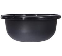 Curver Vaschetta Rotonda 4L - Ciotola per la Pulizia e la Cucina, Pratica e impilabile, per Lavare Biancheria, stoviglie, Verdure, 28 x 28 x 12 cm, Colore: Grigio Antracite