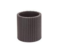 CURVER Ratan Vaso da Fiori Piccolo Rattan, Poliuretano, Marrone, 7 l