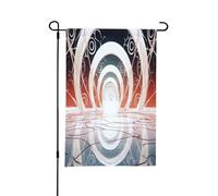 Curves and Eddies Spring Garden Flag Stand - Decorazioni pasquali per esterni, resistente alle intemperie, perfetto per cortile e giardino