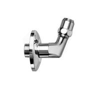 Curvetta squadra ottone cromato a 45° sottolavabo 1/2"*3/8" dado basso