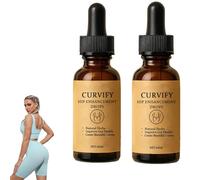 Curvificare le creme per il corpo dell'anca, le gocce di potenziamento dell'anca, la formula a base di erbe naturali, migliorare il supporto per la salute dell'intestino per un aspetto più (2pcs)