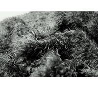 CURVO Teddy Finta Pelliccia tessuto stoffa - grigio scuro - Grigio, 1Mtr - 150cm x 100cm