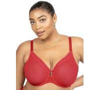 Curvy Couture, Reggiseno Sostenitivo Sexy da Donna, in Mesh Trasparente, a Copertura Totale, Senza Imbottitura, con Ferretto, per Taglie Forti, 5E