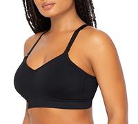 Curvy Couture Women's Luxe Smoothing Seamless Plus Size Bralette, Black Hue, 3X-Large Plus