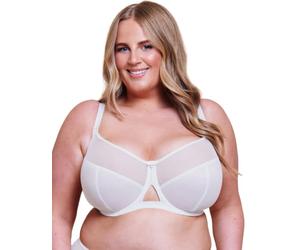 Curvy Kate Victory 4 Part Balcony Bra Reggiseno a Balconcino, White, 1J Donna