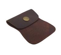 Curvy portamonete, custodia tascabile per penny, borsa rustica, accessorio da viaggio, pelle pieno fiore, fatto a mano, marrone borbonico Visita il negozio Hide & Drink, Marrone, Portamonete in pelle