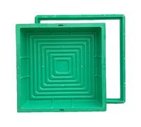 Cus Grass Top Covers - 800 x 800 mm Quadrato Invisibile Serbatoio Settico Coperchio con E - per Ln Garden Yard Par - & Design