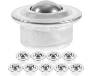 Cuscinetti, 10 pezzi Cuscinetti for unità di trasferimento con cuscinetti a sfere in metallo a rulli rotelle a basso profilo a 5/8 for Ruote girevoli rotondi montati a vite Trasferimenti