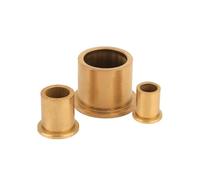 Cuscinetti a manicotto in ottone, Boccole for cuscinetti flangiati in lega di ottone da 2 pezzi, diametro interno 10 mm, esterno 14, altezza 20, 22x2/10x14x20(16x2/10x12x15mm(2pcs))
