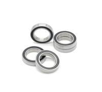 Cuscinetti a parete sottile con guarnizione in gomma in acciaio cromato 6802RS 15 * 24 * 5mm, 10 pezzi