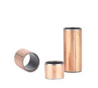 Cuscinetti a profonda autolubrificanti bimetallici - Boccole a manicotto in rame senza olio for applicazioni ad alta velocità (diametro interno 10-15 mm)(12x14x25mm (10pcs))