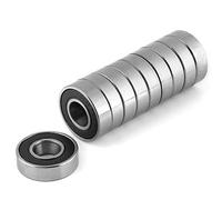 Cuscinetti a Sfera, 10 Pezzi 6001-2RS Mini Cuscinetto a Sfere con Scanalatura Profonda e Doppia Guarnizione in Gomma 12x28x8mm, Alta Efficienza che Causa Basso Rumore