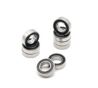 Cuscinetti A Sfera 10 pezzi ABEC-7 S688-2RS 688 2RS L1680 8x16x5 mm in acciaio inossidabile miniatura doppia guarnizione in gomma cuscinetto a sfere a gola profonda