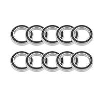 Cuscinetti a sfera 10Pcs, 6805-2RS in acciaio al cromo Cuscinetti in miniatura a gola profonda sigillati, singola, diametro interno/esterno 25mm / 37mm