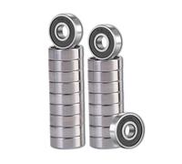 Cuscinetti A Sfera 20 pezzi 608 2RS cuscinetti a sfere in acciaio con doppia guarnizione in gomma for skateboard e scooter a a gola profonda (8 mm x 22 7 mm)