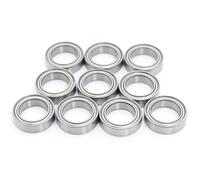 Cuscinetti A Sfera 6700 10 pezzi/50 pezzi/100 pezzi ABEC-5 6700-2RS 6700ZZ 6700RS 10x15x4 mm cuscinetto a sfere a gola profonda con guarnizione in gomma in miniatura(ABEC 3,50PCS_SS 6700 2RS)