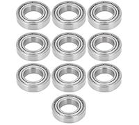 Cuscinetti a sfera, acciaio inossibile S6904Z 20 x 37 x 9 mm Scherzata doppia, 10 pezzi per pattini a rulli, longboard, pattini in linea, uso industriale elettrico, cuscinetti