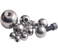 Cuscinetti a Sfera di Dadi Rotondi in Acciaio Inossidabile, Sfere per Trapano in Acciaio Inossidabile Solido in Acciaio Inossidabile M6, 5 PCS, 24 mm