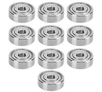 Cuscinetti a sfera in miniatura in acciaio inossibile ad alta velocità S6300ZZ 35x10x11mm 10pcs Dure -Dure Apro prova protettore per la polvere per macchinari per macchine in