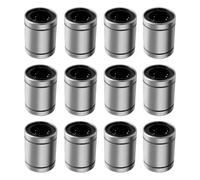 Cuscinetti a sfera lineari di LM5UU, diametro del foro di 12pcs 5mm, OD di 10mm, lunghezza di 15mm con la guarnizione di gomma del doppio lato grande per CNC, stampante 3D