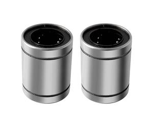Cuscinetti a sfera lineari LM6UU, 2pcs 6mm foro Dia, 12mm OD, 19mm lunghezza con doppio lato guarnizione di gomma grande per CNC, stampante 3D