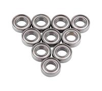 Cuscinetti a Sfera, Micro Cuscinetti, Cuscinetti a Sfere in Miniatura, 10 Pezzi 688ZZ Cuscinetti a Sfere a Doppia Flangia Schermati in Metallo 8 x 16 x 5 mm