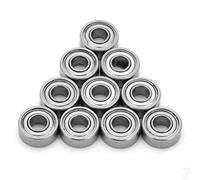 Cuscinetti a sfera MR104ZZ, cuscinetti a sfera 10pcs 4x10x4mm in acciaio inossidabile con doppia gola