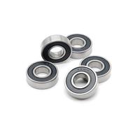 Cuscinetti a sfere, 5 pezzi 6001-2RS cuscinetti a sfere a gola profonda, 12x28x8 mm ABEC7 acciaio cromato, sigillati in gomma for motori e macchinari(17x35x10(6003RS))