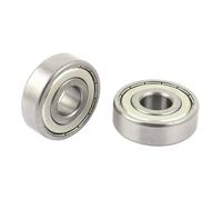 Cuscinetti a sfere, 6302Z Cuscinetto a sfere a gola profonda 42 mm x 15 mm x 13 mm 2 pezzi color argento