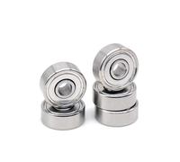Cuscinetti a sfere a gola profonda in acciaio cromato 604ZZ 4 * 12 * 4 mm for pulegge for parti di stampanti, 10 pezzi