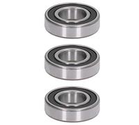 Cuscinetti a Sfere a Sede Profonda 3 Pezzi, Kit Accessori con Guarnizione in Gomma 6206 - Materiale Resistente, Facile Installazione, Ideale per Macchinari e Attrezzature (Guarnizione in gomma 6204)