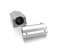 Cuscinetti a sfere, Cuscinetti lineari con cursore a scatola SC 8 10 12 13 16 20 25 UU LUU Sedile di fissaggio in alluminio for asse ottico(SC13LUU length 75mm)
