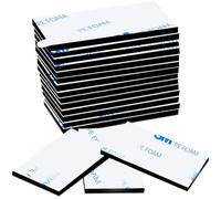 Cuscinetti adesivi, nastro adesivo double side extra strong, cuscinetti di montaggio impermeabili per casa, ufficio, auto, scuola, confezione da 60 cuscinetti adesivi neri 3M