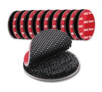 Cuscinetti adesivi resistenti, cerchio da 2,5 cm, resistenti al calore | Forte gancio loop pad con adesivo 3M, pad di montaggio pretagliato per casa, ufficio, organizzazione, decorazione