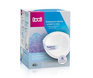 Cuscinetti allattamento monouso LOVI | Confezione da 40 | Comfort di indossare | Protezione della biancheria intima | Altamente traspirante e assorbente | bianca