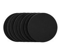 Cuscinetti antiscivolo autoadesivi rotondi SoftTouch da 4"""" - Proteggono le superfici e mantengono i mobili in posizione, neri (confezione da 8)