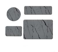 Cuscinetti antiscivolo per assorbire l'acqua del fango e della macchina del caffè, che servono come sottobicchieri, utensili e portasapone, in cucina e in bagno (grigio scuro A)