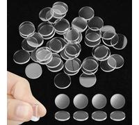 Cuscinetti antiscivolo per ripiani in vetro, 50 pezzi paraurti in vetro, tamponi in gomma trasparente, cuscinetti in silicone per mobili