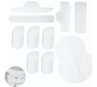 Cuscinetti antisudore per sotto le braccia 100 pezzi, 10 adesivi per tesa 10 adesivi per colletto, 120 pezzi in totale