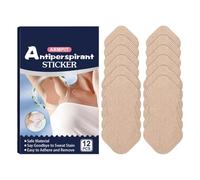 Cuscinetti Antisudore Sotto Le Ascelle - 12 Pezzi Cerotti Per Ascelle Assorbenti Ultra Sottili E Traspiranti Color Pelle | Scudo Deodorante Invisibile In Tessuto Non Tessuto | Protezione Antisudore